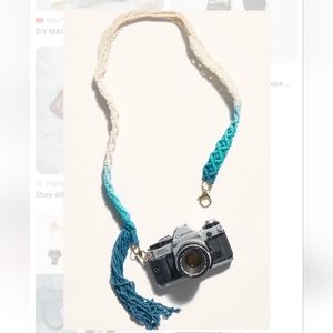 Macrame camera strap